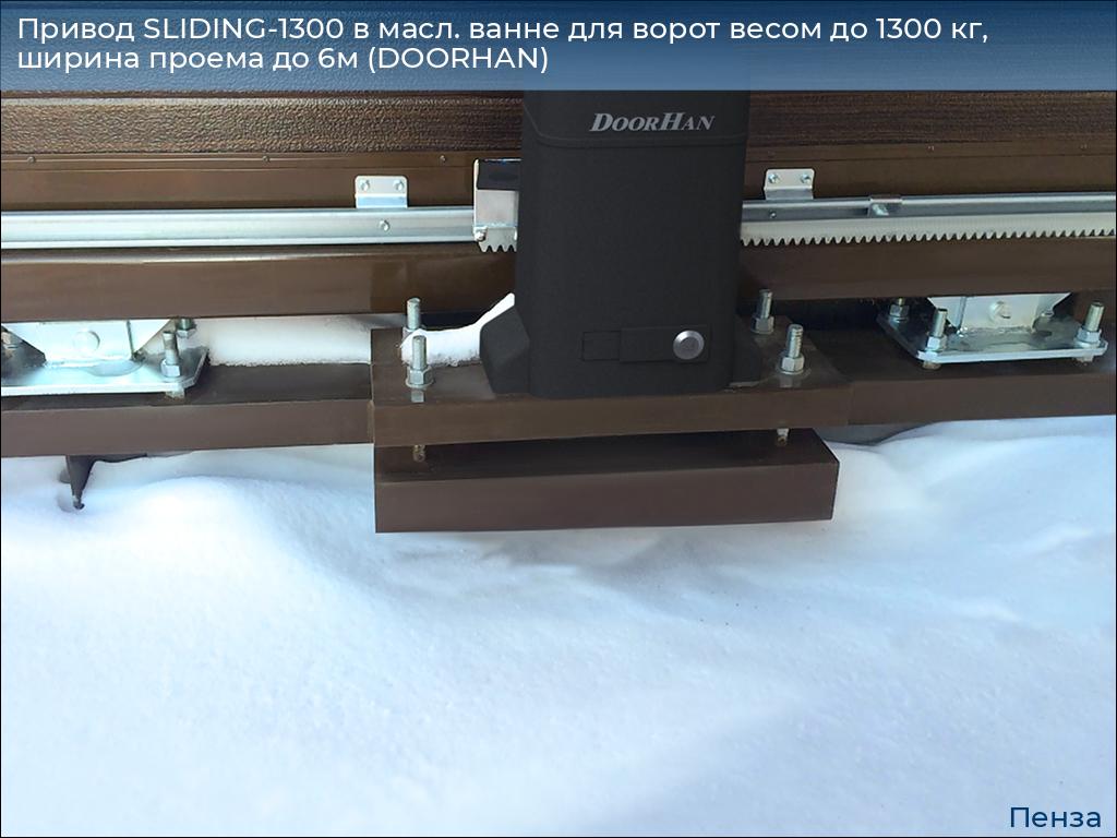 Привод SLIDING-1300 в масл. ванне для ворот весом до 1300 кг, ширина проема до 6м (DOORHAN), penza.doorhan.ru