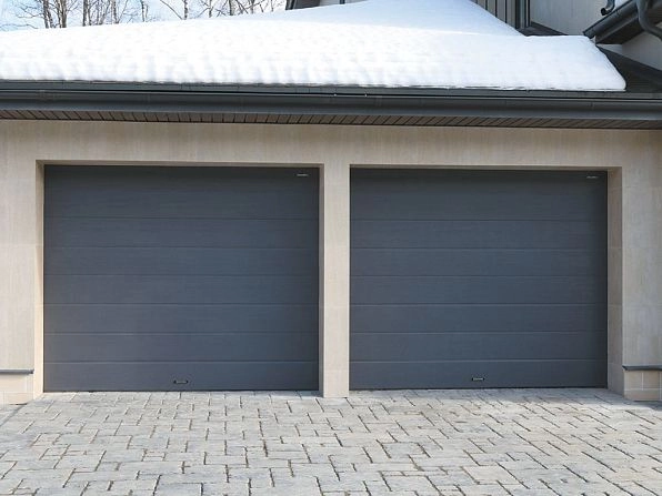 Cекционные ворота 2700х2050 мм антрацитовые DoorHan RSD02, penza.doorhan.ru